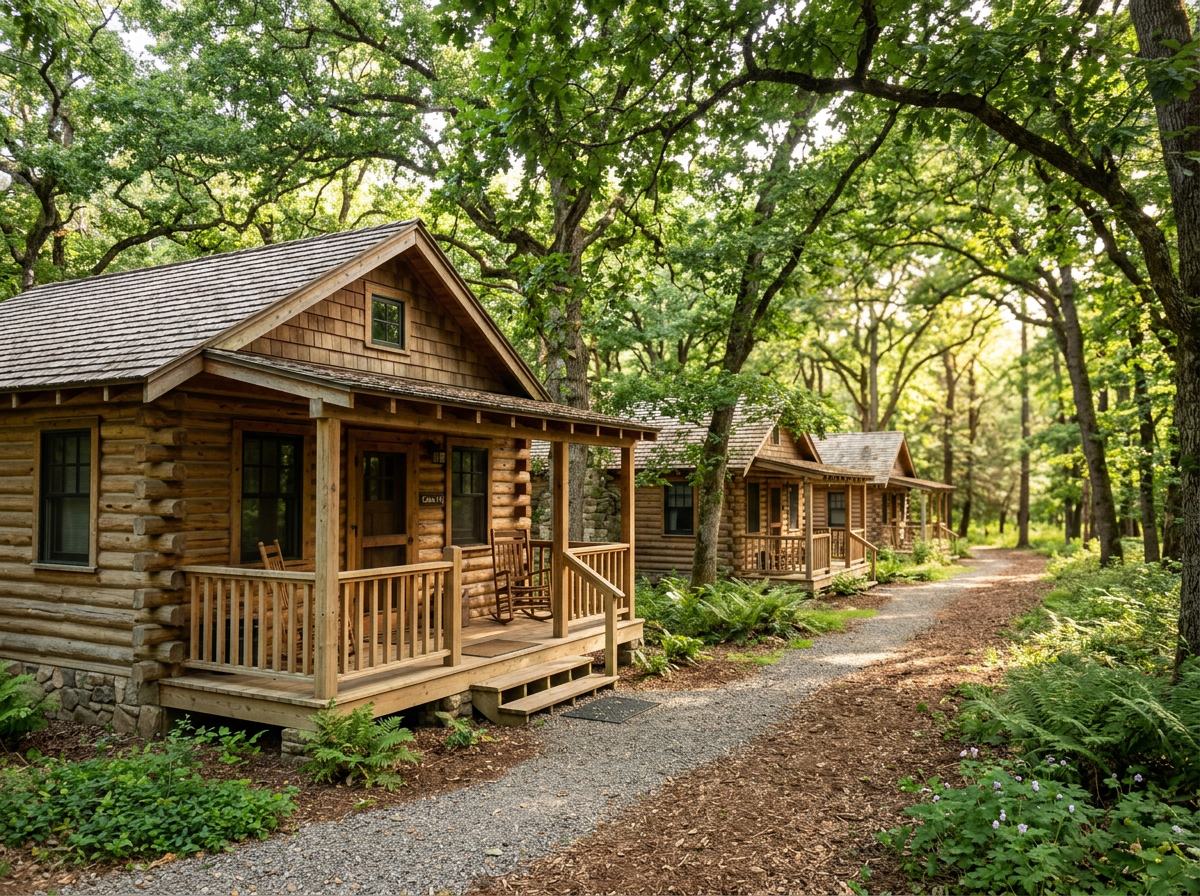 Log Cabins at Camp Impact